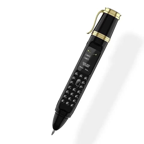 Міні мобільний телефон ручка AIEK BM111 2SIM Червоний (код: SKU-2163842471) | Зображення 2