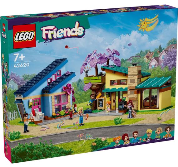 Конструктор LEGO Friends Родинні будинки Оллі й Пейслі (42620)