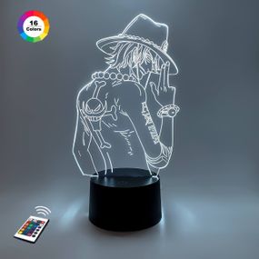 3D светильник ночник с пультом "Портгас Д. Эйс" 3DTOYSLAМР