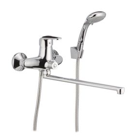 Змішувач для ванної CRON MAGIC 006 чорна ручка (CR0114)