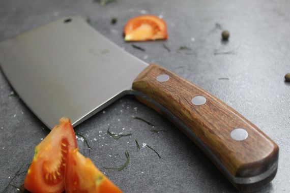 Сокира для м'яса рукоятка коричнева | Зображення 5