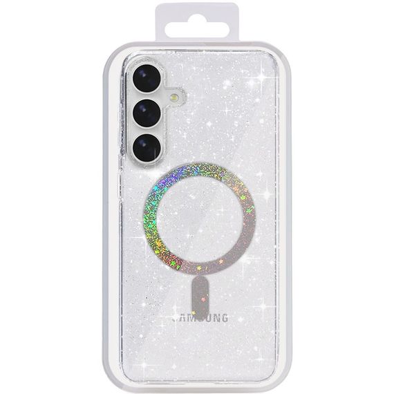 Чохол TPU Eclipse Sparkle (MagFit) для Samsung Galaxy S25 / S24 Clear | Зображення 2