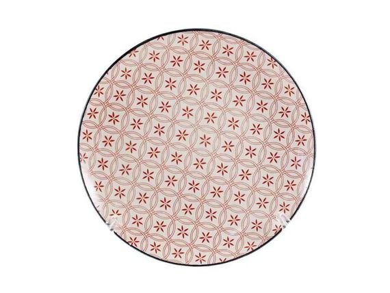 Тарілка десертна Interos Вуаль Red CLW-12-9028910 20 см