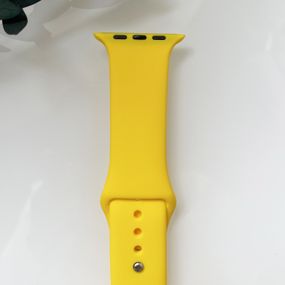 Силіконовий ремінець для розумного годинника Smart Watch 38/40 (Жовтий)
