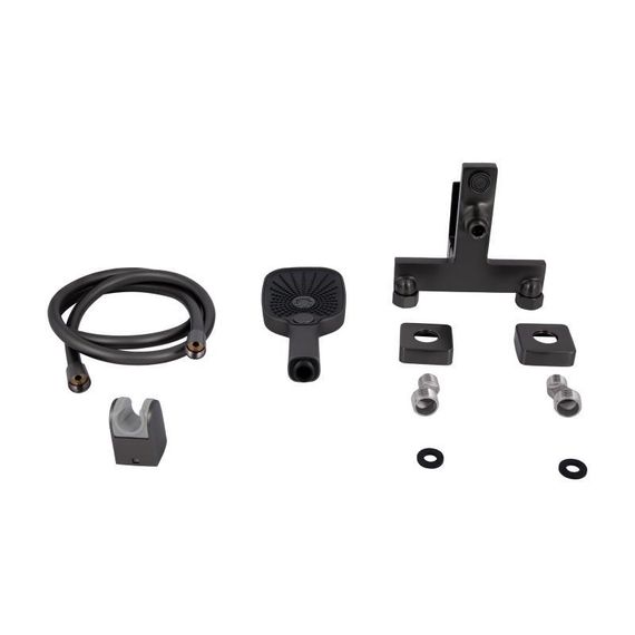 Змішувач для ванни Qtap Gemini (з душовим гарнітуром) QTGEM259GMB45684 Gunmetal Black PVD | Зображення 6