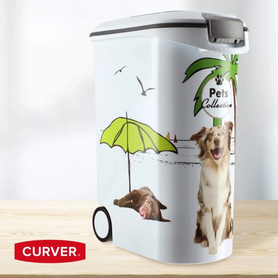 Контейнер для сухого корма Curver 54 л 20 кг (03906-Е27) с рисунком собак | Зображення 5