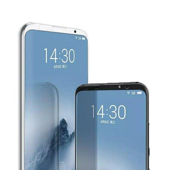 Захисне скло 2.5D на весь екран для Meizu 16 колір Білий | Зображення 2