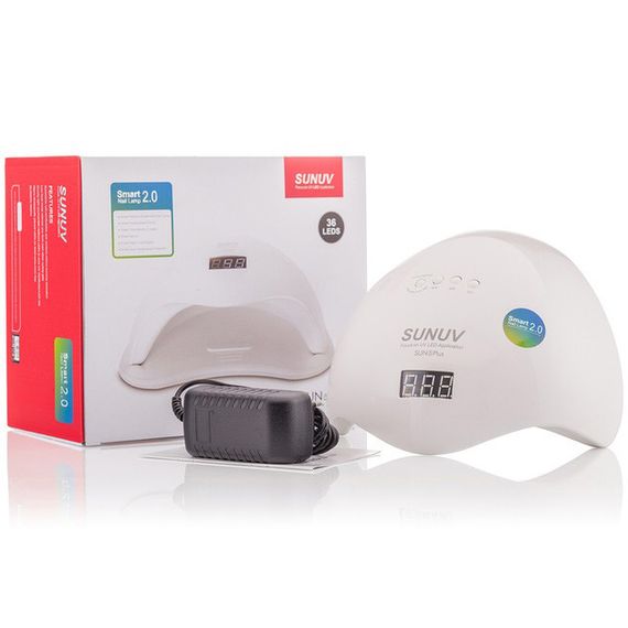 Лампа SUNUV SUN 5 PLUS 48W WHITE UV/LED для полимеризации, Профессиональная лампа для ногтей с таймером | Зображення 2
