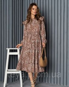 Платье для женщин цвет коричневый размер XL FI_008467