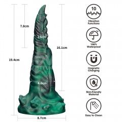 Вібростимулятор - Double-Claw Vibrating Silicone Dildo Savage Charm Sex Aura | Зображення 3