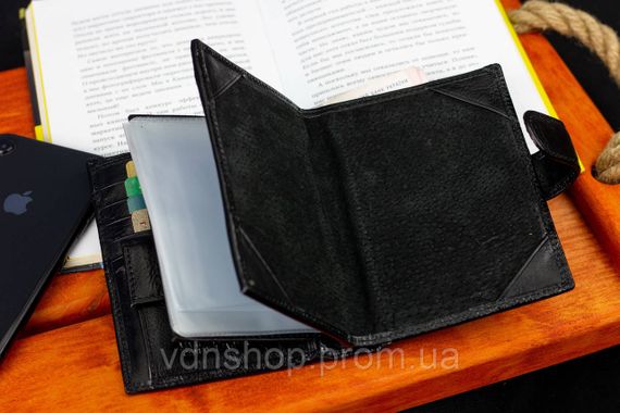 Чорне чоловіче портмоне з натуральної шкіри з відділенням під автодокументи Marco Coverna MC-2090H-1 | Зображення 9
