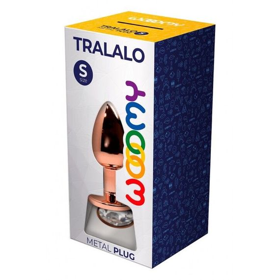 Металева анальна пробка Wooomy Tralalo Size S, діаметр 2,8 см, довжина 7 см | Зображення 1
