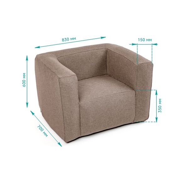 Надувне крісло Коричневе SW-00002291 | Зображення 2