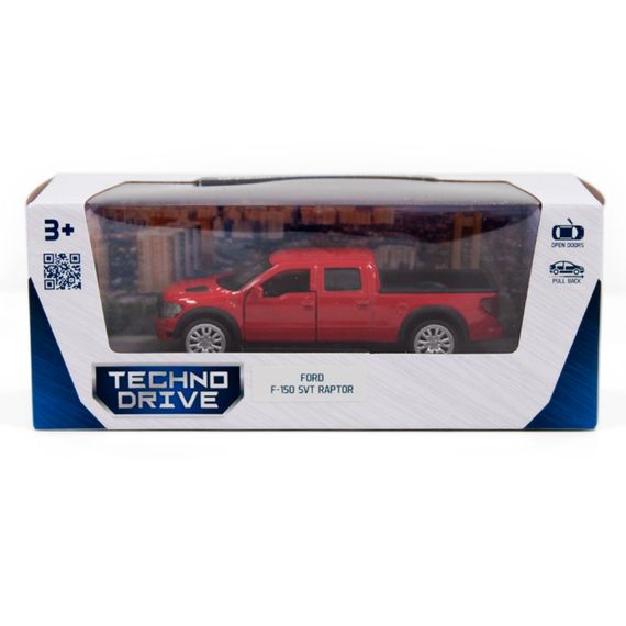 Дитяча автомодель FORD F-150 SVT Raptor TechnoDrive 250261 червоний | Зображення 9