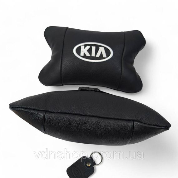 Дорожня подушка під голову Kia, Подушки-підголівники для салону автомобіля, Подушка підголівник метелик NS-60