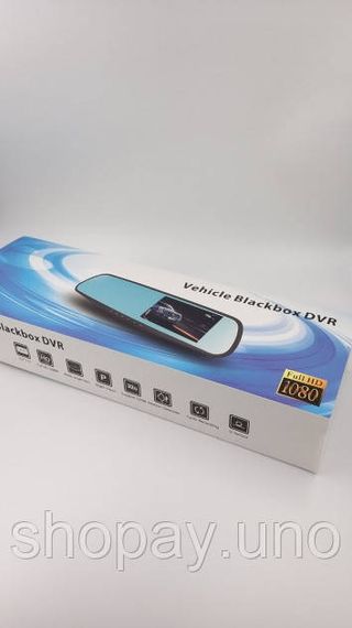 Відеореєстратор – дзеркало Blaсkbox DVR AK47 з камерою заднього виду • Автомобільний реєстратор на 2 камери Full HD | Зображення 3