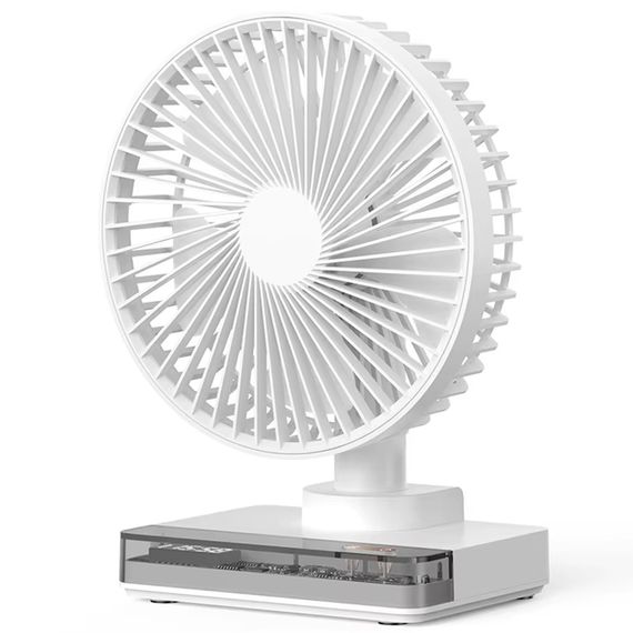 Настільний вентилятор DF11-B with clock 7200 mAh White | Зображення 1