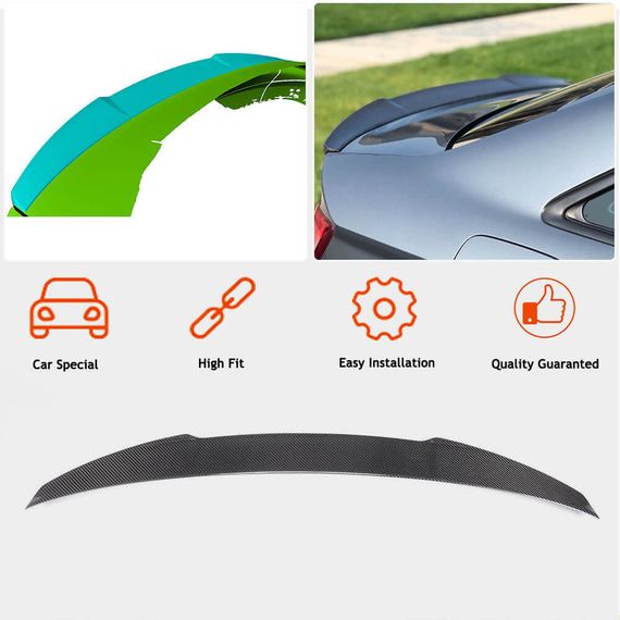 Спойлер V9 (для SD, Карбон) для Ауди A3 2012-2020 рр | Зображення 2