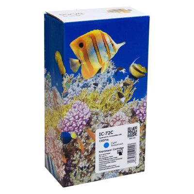 Картридж Barva HP 72XL C9371A 130мл cyan (IC-72C)
