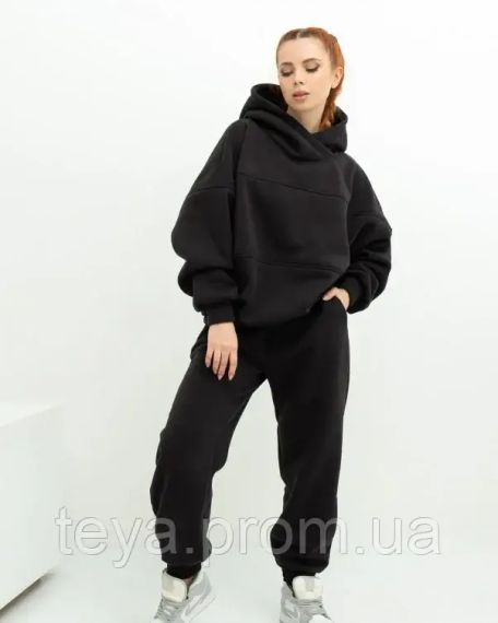 Спортивный костюм для женщин цвет черный размеры S, M, L, XL FI_006315
