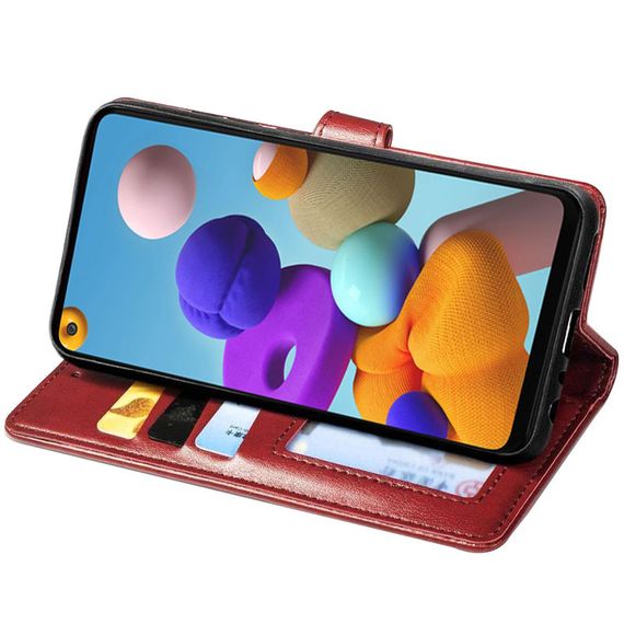 Кожаный чехол книжка GETMAN Gallant (PU) для Samsung Galaxy A21s | Зображення 4