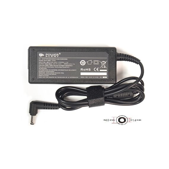 Блок живлення до ноутбуку PowerPlant ASUS 220V, 65W, 19V, 3.42A (4.0*1.35) (AS65F4014) | Зображення 2