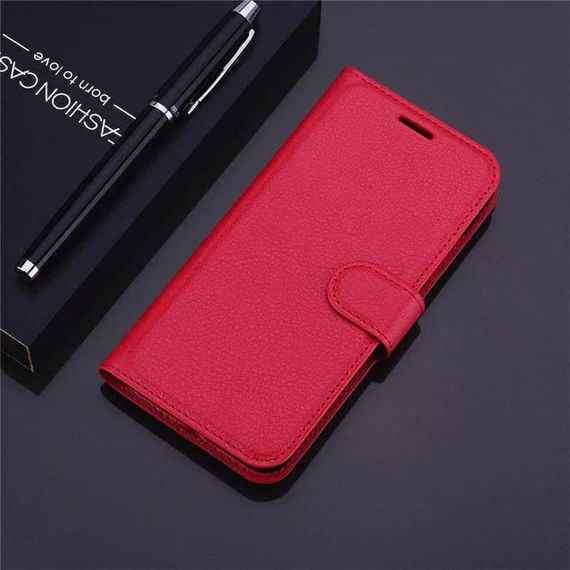 Чохол книжка з кишенями для карт на Oppo A15 / A15s колір Червоний | Зображення 4