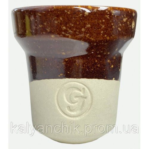 Чаша для кальяну GrynBowls Accent Glaze Коричнева