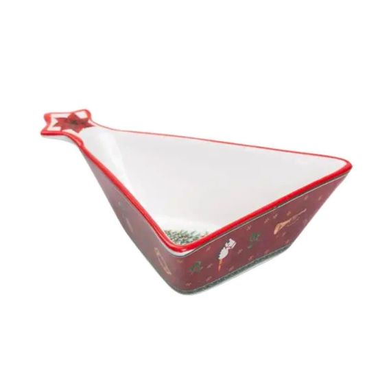 Салатница в форме елки 14.5×12 см новогодняя HP-SD-3 | Зображення 1