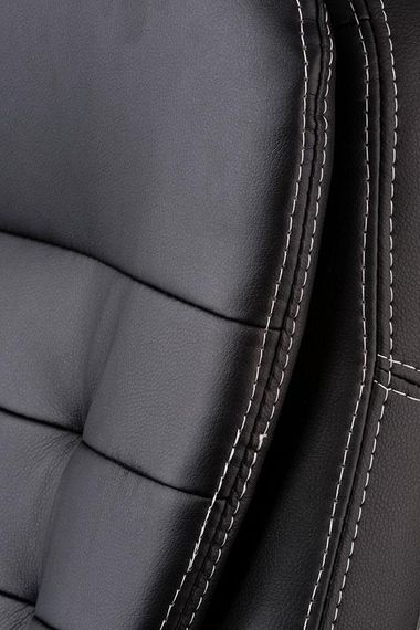 Кресло офисное для руководителя Murano кожзам черный с механизмом Tilt  с регулировкой качания | Зображення 7