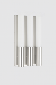 Настінний світильник Paulmann Gala Fiamma 3×20 Вт, дизайнерське бра з трьома галогенними лампами 12V, скляні білі матові плафони