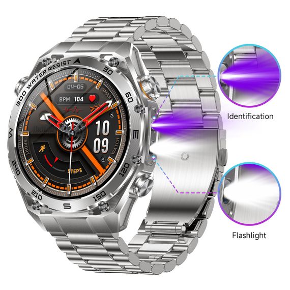 Smart Flash Rubber Silver, 2 ремешка | Зображення 1