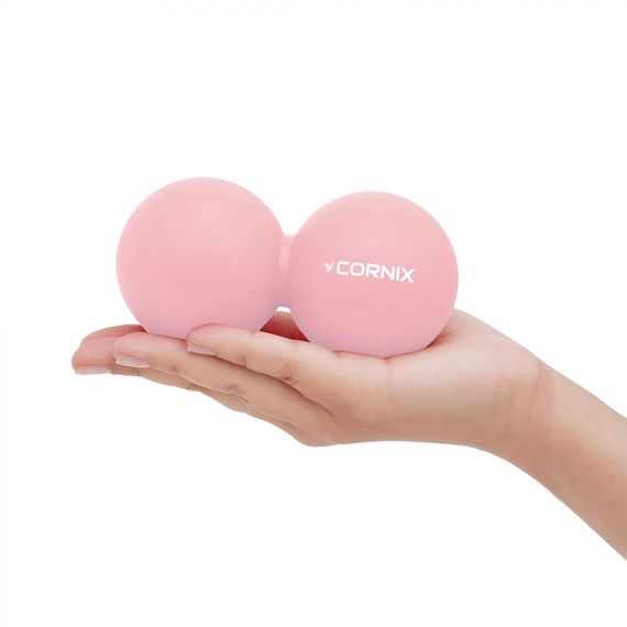 Масажний м'яч подвійний Cornix Cornix Lacrosse DuoBall 6.3 x 12.6 см XR-0116 Coral | Зображення 2