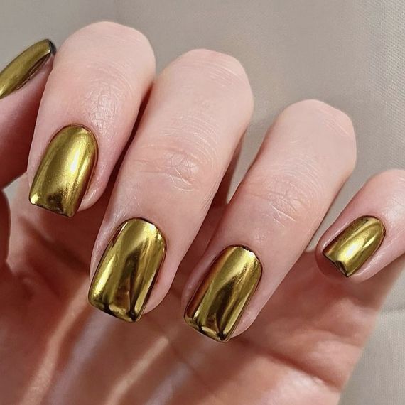 Зеркальная втирка №1 (золото) + апликатор