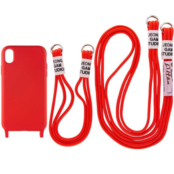 Чехол TPU two straps California для Apple iPhone XR (6.1") Силікон, Червоний