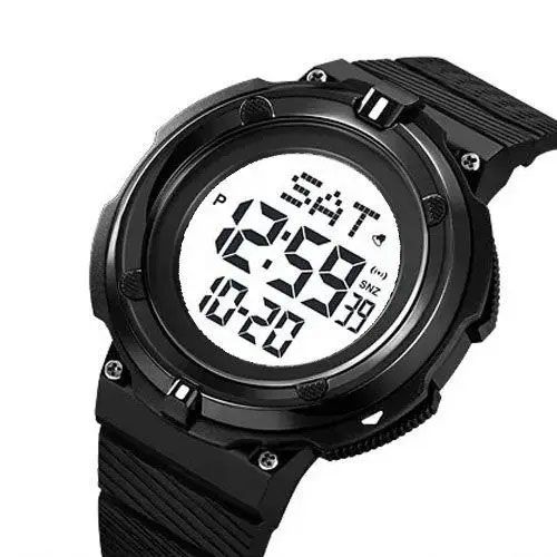 Годинник наручний чоловічий SKMEI 2010BKWT BLACK-WHITE, годинник армійський скмей, годинник спортивний. Колір: чорний | Зображення 3