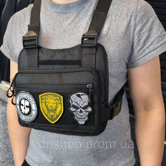 Чоловіча тактична сумка барсетка через плече, Сумка-кобура для чоловіків, Сумка чоловіча тактика TI-30 | Зображення 9