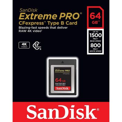 Карта памяти SanDisk 64GB CFexpress Extreme Pro (SDCFE-064G-GN4NN) | Зображення 3