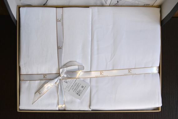 Постільна білизна First Choice Jacquard Satin 200 х 220 см Regina White | Зображення 2