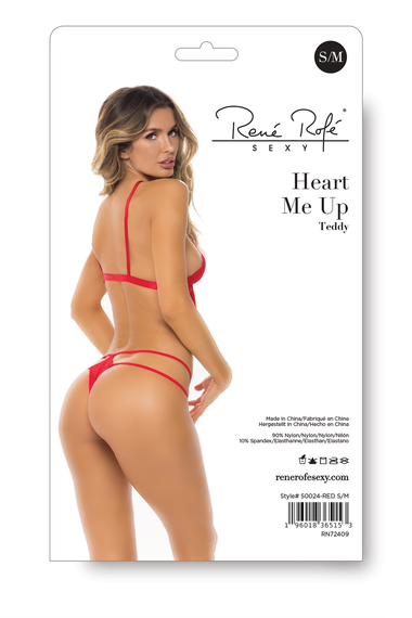 Боді HEART ME UP TEDDY RED, S/M | Зображення 3