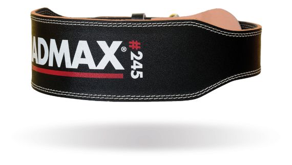 Пояс для важкої атлетики MadMax MFB-245 Full leather шкіряний Black XXL
