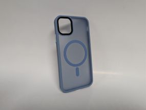 Чохол для Iphone 11, Wave Matte, з магнітним кільцем, протиударний, з MagSafe, матовий, синій