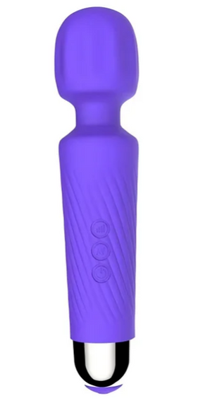 Вібратор мікрофон "Cordless Wand Massager", 20 режимів вібрації 8 рівнів інтенсивності, фіолетовий Sex Aura
