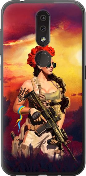 Чехол на Nokia 4.2 Украинка с оружием "5316u-1680-17620"