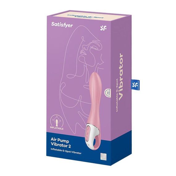 Надувний вібратор для точки G Satisfyer Air Pump Vibrator 2 з функцією розширення | Зображення 5