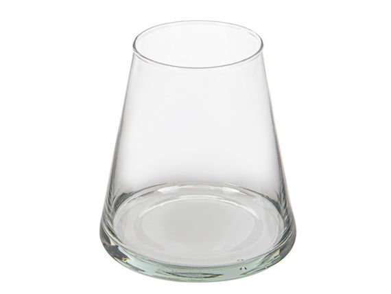 Дизайнерська скляна ваза кулястої форми Donna Classic, 16х16 см