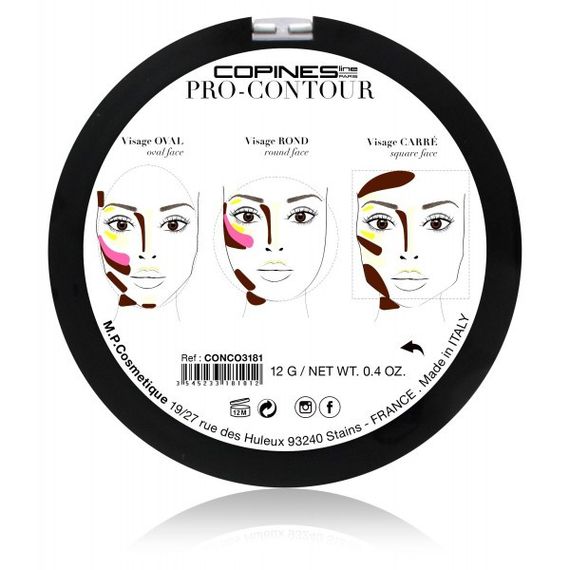 Палитра контуринга для лица Copines line Paris CONTOUR PALETTES | Зображення 2