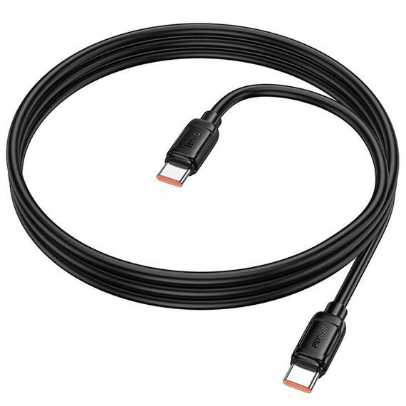 Дата кабель Hoco X115 Surpass Type-C to Type-C 240W (1m) Black | Зображення 4