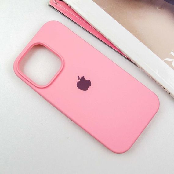 Чохол Silicone Case Full Protective (AA) для Apple iPhone 14 Pro (6.1") Рожевий / Light pink | Зображення 1