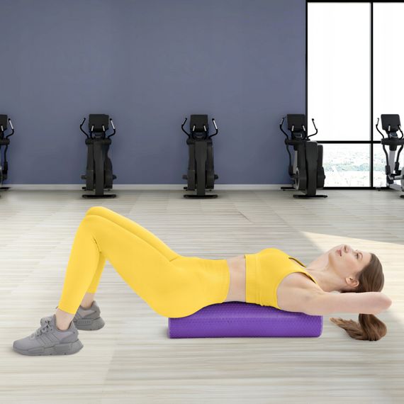 Масажний ролик 4FIZJO CARE+ EVA 60 x 15 см (валик, роллер) 4FJ0522 Purple (P-5907739314390) | Зображення 3